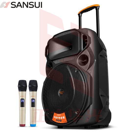 山水（SANSUI）MK15-15 广场舞音响 音箱户外移动便携式拉杆 蓝牙播放器