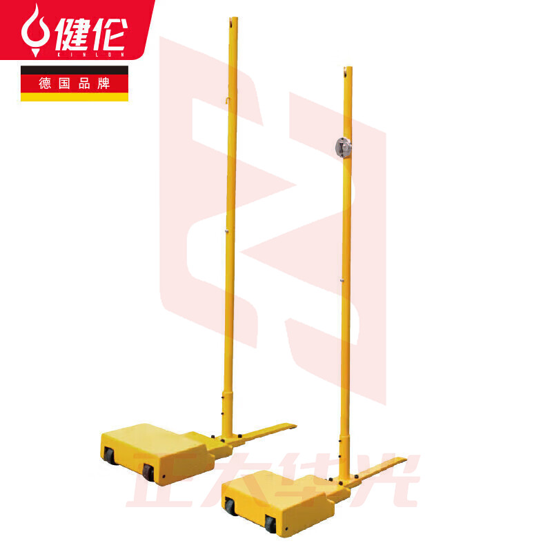 健伦（JEEANLEAN）JL-5080羽毛球网架室内外移动训练比赛专用羽毛球网柱全铸铁80kg