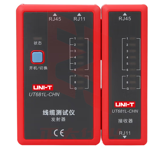 优利德（UNI-T）UT681L 寻线仪 RJ45/RJ11 查线器 线缆测试仪