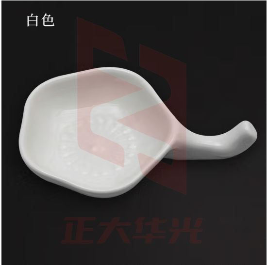 御宝阁陶瓷墨碟盛墨汁用墨池墨笔搁笔舔小水碟墨蝶文房四宝盒墨盘笔洗毛笔架创意砚台初学者学生国画书法用具 白色 墨碟