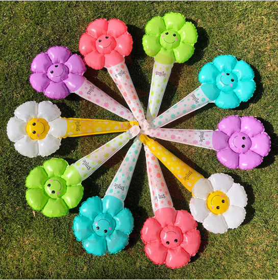 佳妍 手持气球 生日场景布置 开学季活动加油棒手持气球5个