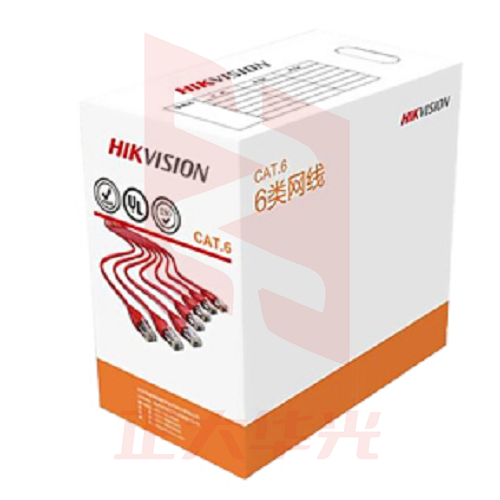 海康威视 六类网线 DS-ZC6US-B/CM 六类四对非屏蔽双绞线 一盘305米 蓝色