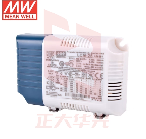 明纬（MEANWELL）LCM-25 DALI界面点动调光多档输出恒流LED开关电源