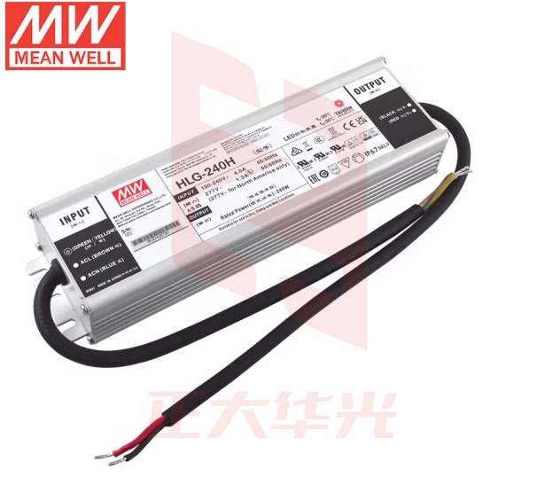 明纬（MEANWELL）HLG-240H-36A 防水防尘LED高性能电源 明纬电源 36V6.7A