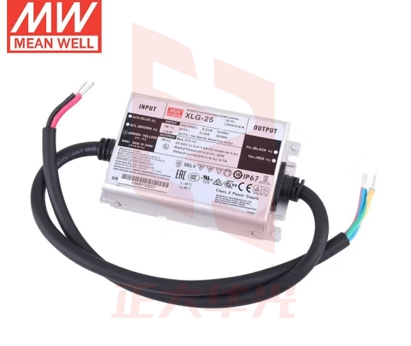 明纬（MEANWELL） XLG-25-AB恒功率LED驱动器 防水带PFC功能 明纬电源0.7A 22~54V