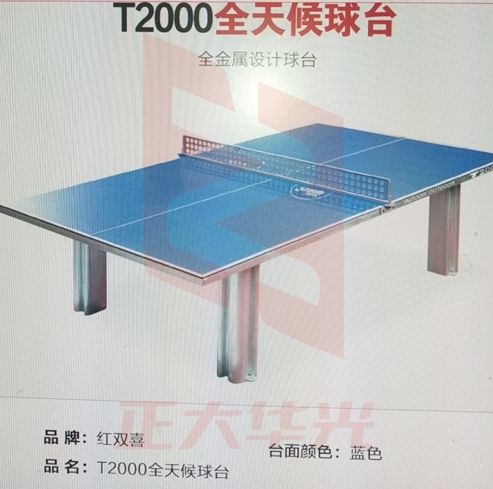 红双喜（DHS） 室外乒乓球台/球桌 室外专用乒乓台 T2000