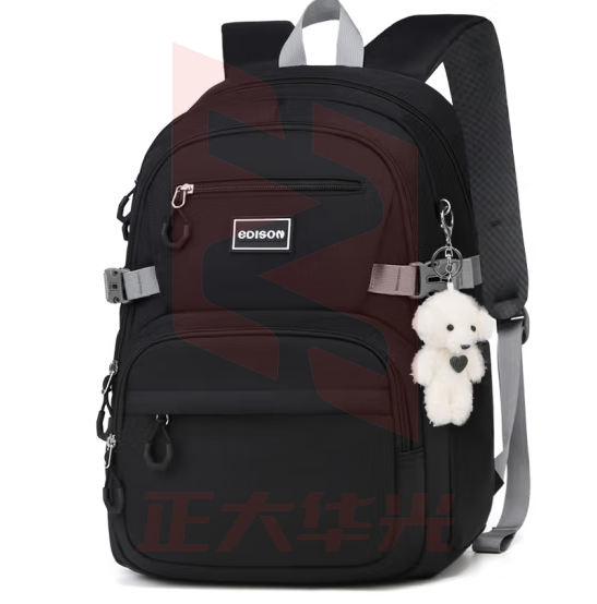 爱迪生发明家初中生书包大容量多隔层背包男女生高中学生双肩包 k075-10