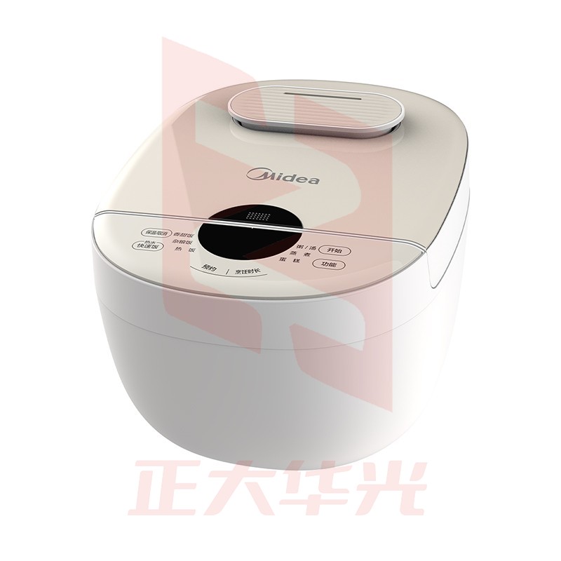 美的 电饭煲 AFB4028R 家用4L升电饭锅5-8人 多功能预约定时 破泡蒸汽阀盖板可拆