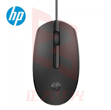 惠普（HP）M10鼠标 有线鼠标 商务办公男女生通用USB接口即插即用无需驱动人体工学有线鼠标 黑色有线鼠标