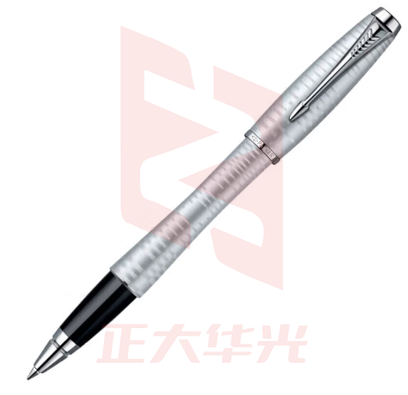 派克（PARKER） 签字笔 都市系列钢笔办公用品商务学生 都市流光银白夹宝珠笔