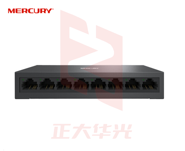 水星（MERCURY）S108D 8口百兆钢壳交换机 网线网络分线器 家用宿舍监控工程分流器