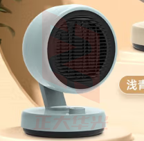 大宇（DAEWOO） 暖风机/取暖器/电暖器 家用办公浴室台式干衣速热烤火节能低噪电暖气1500W QN08天空蓝