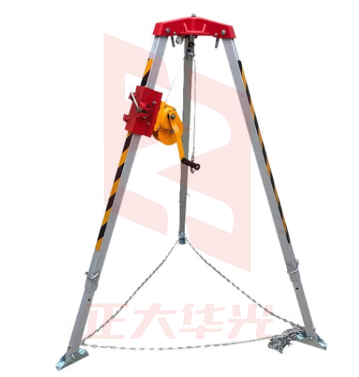 援邦 救援三脚架1200磅/大头/20米 消防救援铝合金多功能便携可收缩起重支架