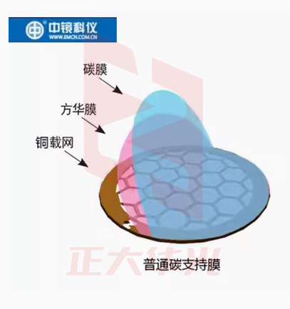 中镜科仪 国产铜网普通碳膜 透射电镜载网支持膜 150目/50枚 BZ110215b