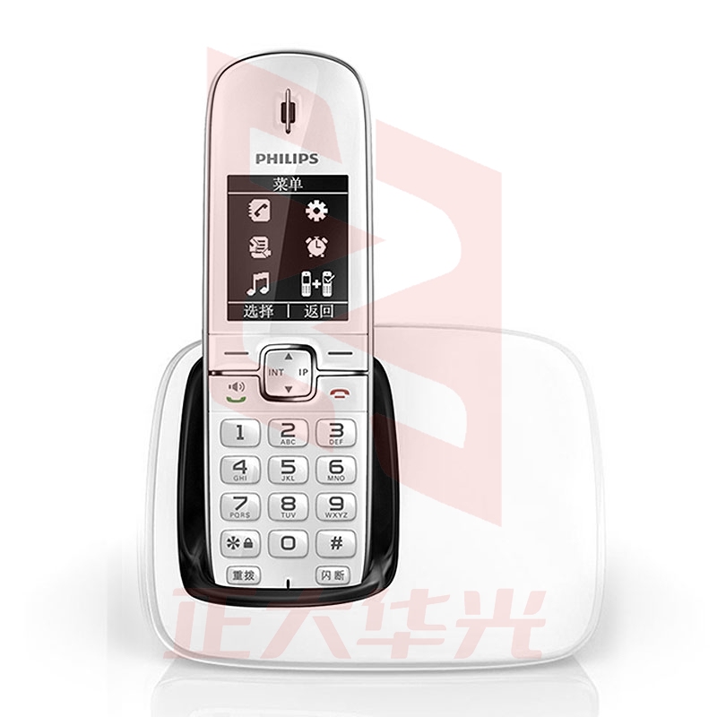 飞利浦（PHILIPS）无绳电话机 无线座机 单头机 办公家用 黑名单 来电报号/电话簿/反色屏幕 DCTG4901 白色