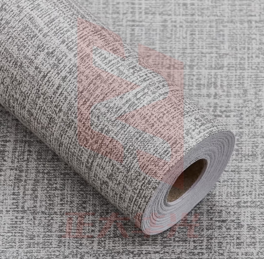 斯图（sitoo）自贴墙纸卧室防水加厚壁纸素色客厅宿舍背景墙桌面翻新装饰家具 灰色亚麻纹60cm*6米