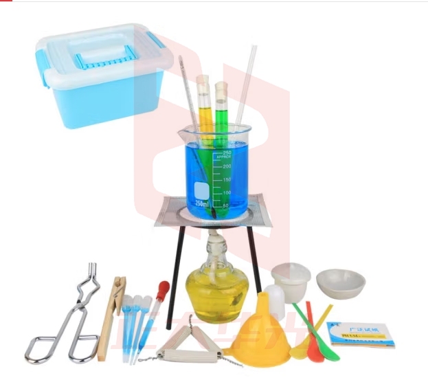 六鑫 热学实验器材加热套装甲醇灯三脚架烧杯搅拌棒温度计试管夹胶塞胶头滴管塑料药勺药匙初中化学教学仪器 加热套装【升级版】