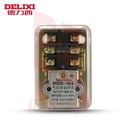 德力西电气 空压机压力开关气泵气压自动开关配件空气压缩机开关控制器 GYD20-16/A