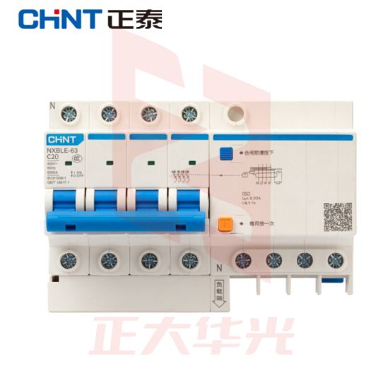 正泰（CHNT） 4PL D32 家用小型漏电保护断路器