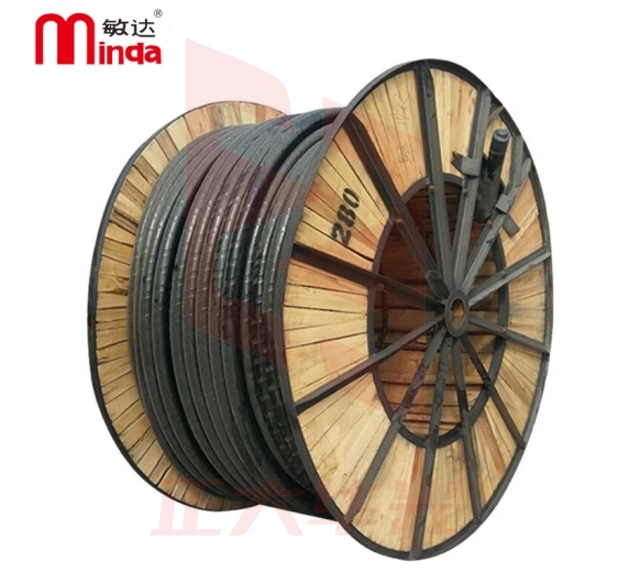 敏达yjv22电缆线4*50+1*25平方国标铜芯铠装地埋电缆 黑色1米