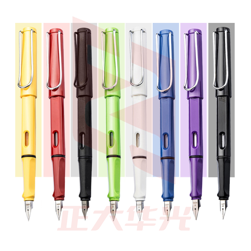 英雄（HERO）钢笔359（附加6支墨囊） 0.38mm/0.5mm正姿铱金钢笔EF/F签字笔 颜色随机