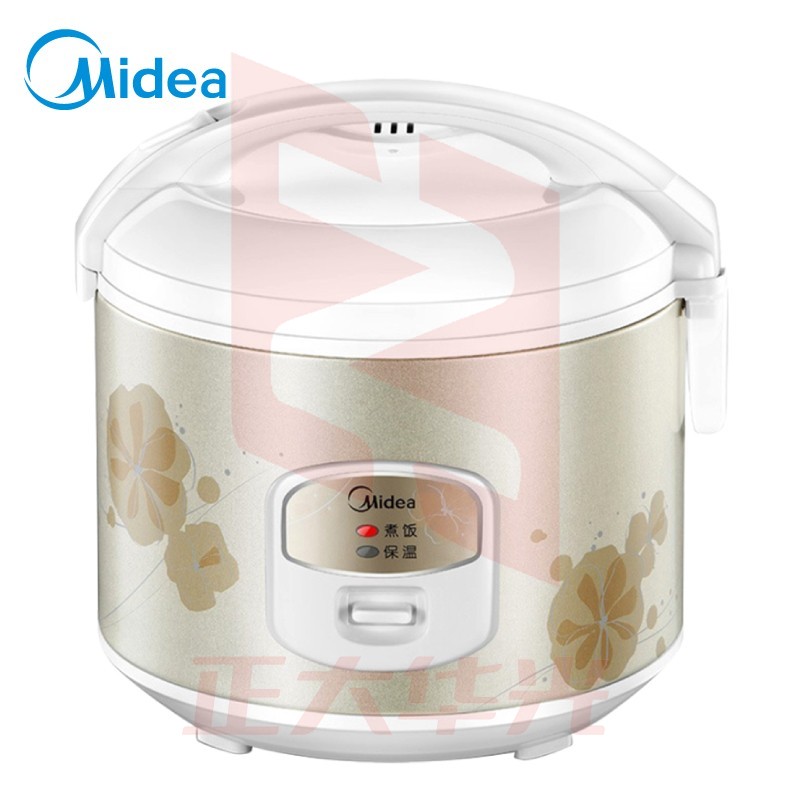 美的 电饭煲 WYJ301 精铸发热盘 简单易控 黑晶内胆家用小电饭锅 3升黑晶内胆