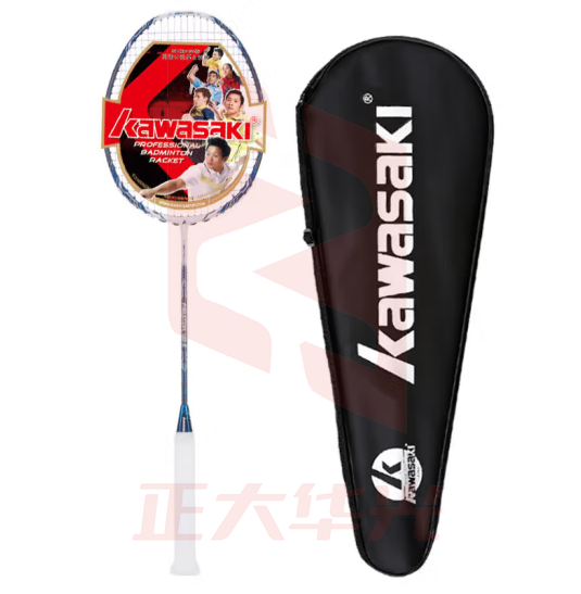川崎（KAWASAKI）羽毛球拍全碳素羽拍单拍 四星拍大师700二代蓝色（未穿线）