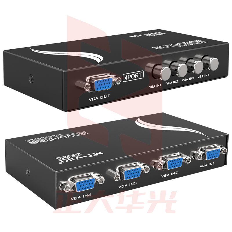 迈拓维矩MT-15-4CF 四口vga切换器4进1出显示器屏幕视频切换器四进一出