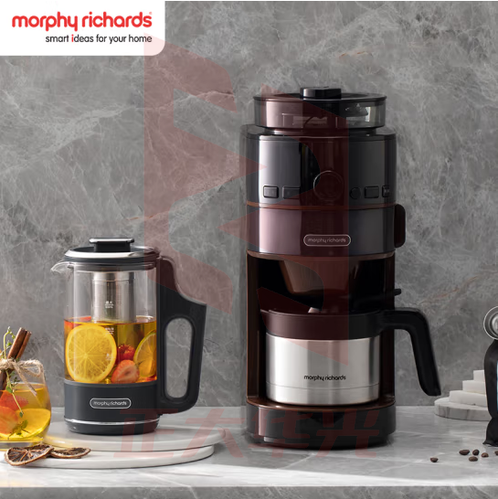 摩飞电器（Morphyrichards）MR1103咖0啡机全自动磨豆家用咖0啡机不锈钢保温 豆粉两用