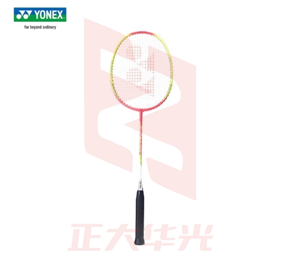 YONEX尤尼克斯羽毛球拍yy中杆碳素入门训练NF100粉红黄已穿线
