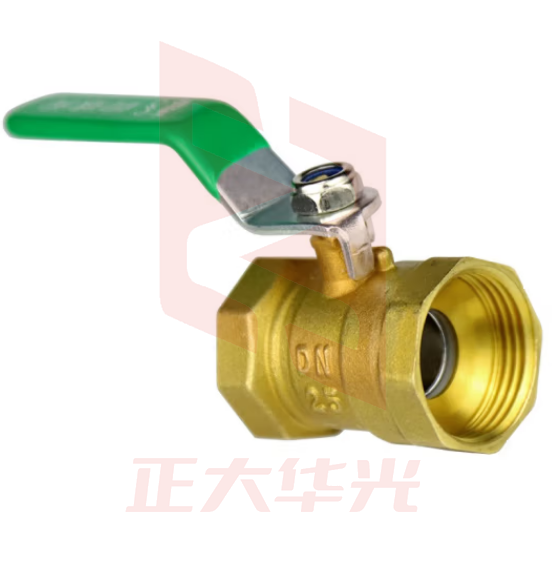 绿消 DN25铜球阀（内丝） 加厚铜内丝球阀 自来水开关丝口水阀 水暖管件铜阀门