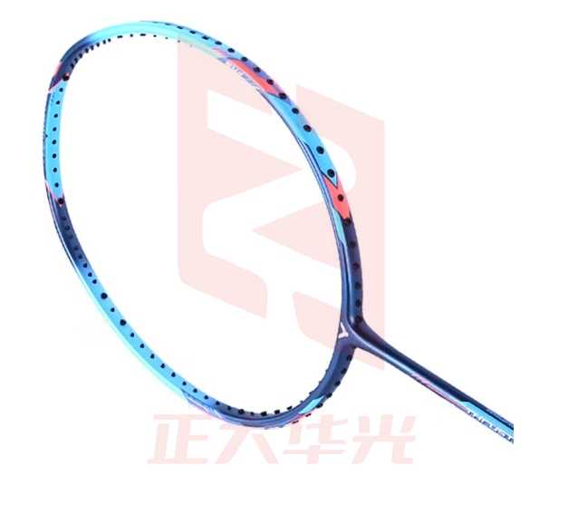 威克多（VICTOR）胜利羽毛球拍单拍全碳素高磅进攻 铁锤TK-HMR-M 天蓝5u已穿线24磅
