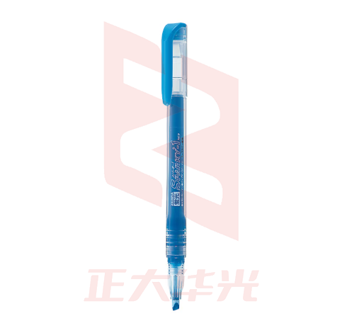斑马牌 (ZEBRA)透芯直液荧光笔 SPARKY系列单色划线记号笔 彩色手账笔学生标重点记笔 WKP1 蓝色