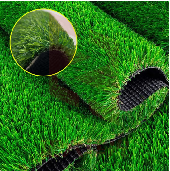 花沃里HWL-FZH004 仿真草坪20mm50平方（出口高密款）15针草坪地毯垫子仿真装饰假草皮假草绿色楼顶装饰简单绿化覆盖物