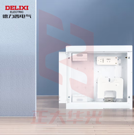 德力西电气 弱电箱光纤箱多媒体信息箱集线箱空箱塑料门 CDEN4 中箱350*300
