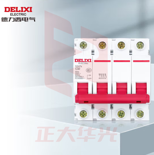 德力西电气 空开微型断路器空气开关家用 DZ47s 4P 32A