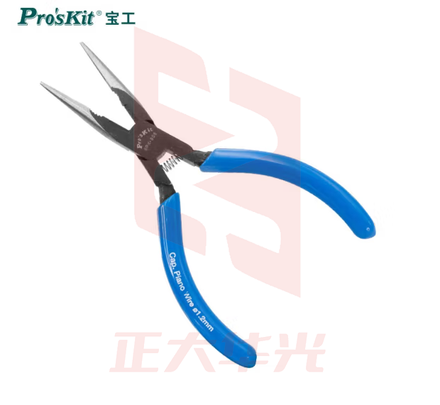 宝工（Pro'sKit）8PK-906-C 克钢尖嘴钳 铬钒钢制造