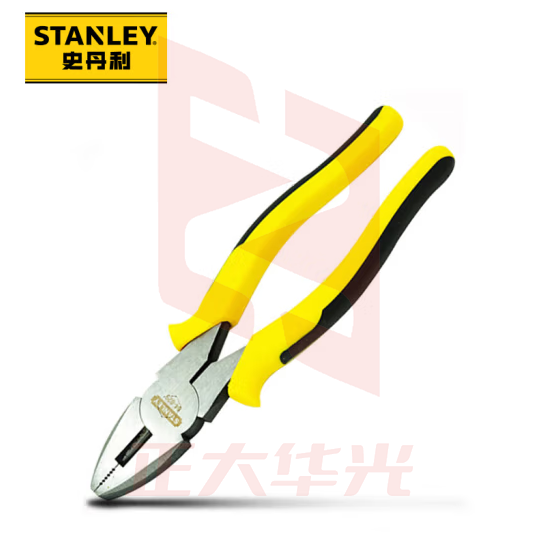 史丹利（Stanley）钢丝钳8”五金手动工具防滑手柄8英寸多功能电工钳高碳钢老虎钳子DYNAGRIP STHT84029