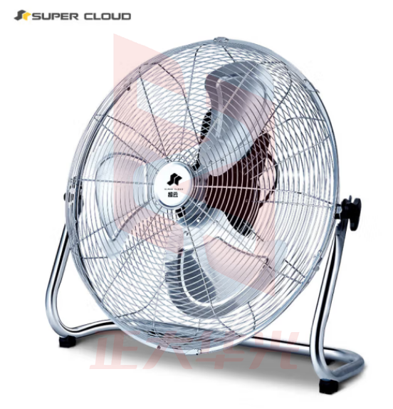 舒蔻（Supercloud）工业风扇 4档12寸 台式趴地扇 大功率强劲地扇风扇趴地电风扇商用家庭用工业用