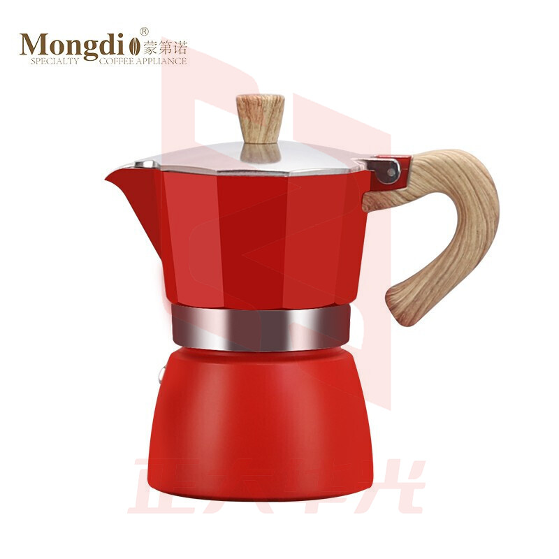 Mongdio 摩卡壶 家用摩卡咖0啡壶意式浓缩咖0啡机 150ml+100片圆形滤纸