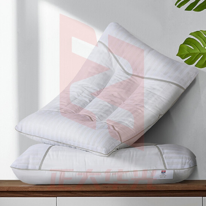 富安娜 草本颈椎枕头芯 升级纯棉抗菌 一对 茶香决明子对枕（70*45cm）白