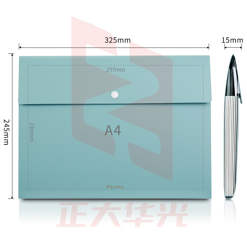 得力72456-8格风琴包(绿)XTGM02241343032772