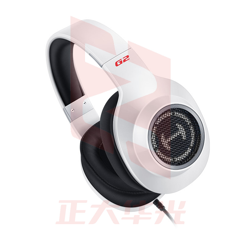 漫步者(EDIFIER) HECATE G2标准版 3.5mm头戴式电脑网课办公耳机 麦克风 带线控 白色 (XTGM202308151252352)