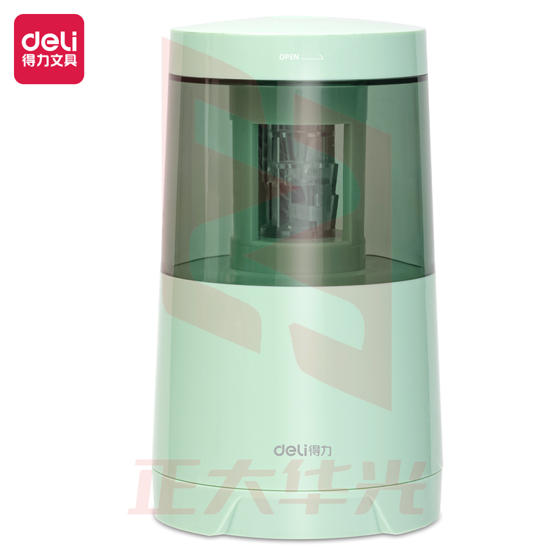 得力71204电动削笔机(蓝红粉绿，颜色备注)(盒)XTGM02221407076866
