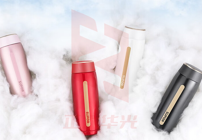 苏泊尔(SUPOR) AIR轻量保温杯 316L不锈钢内胆便携水杯 450ML 温莎红 XTGM202307021302008