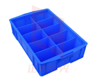 分格塑料周转箱10格 加盖(XTGM08031326534448)