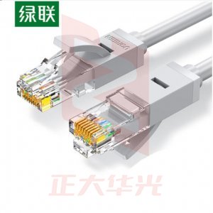 绿联 UGREEN 20176 六类网线 NW102 CAT6千兆八芯双绞跳线 3米 灰白色XTGM202307141506018