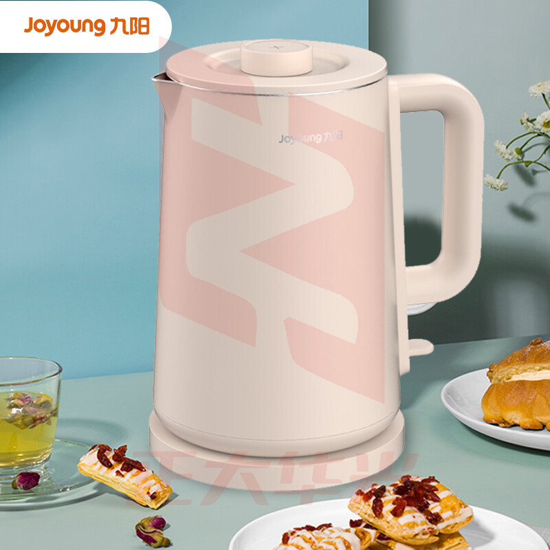 九阳(Joyoung) 热水壶1.7L无缝双层保温防烫 304不锈钢开水壶1800W大功率   K17FD-W6152  (XTGM2023081115173111)