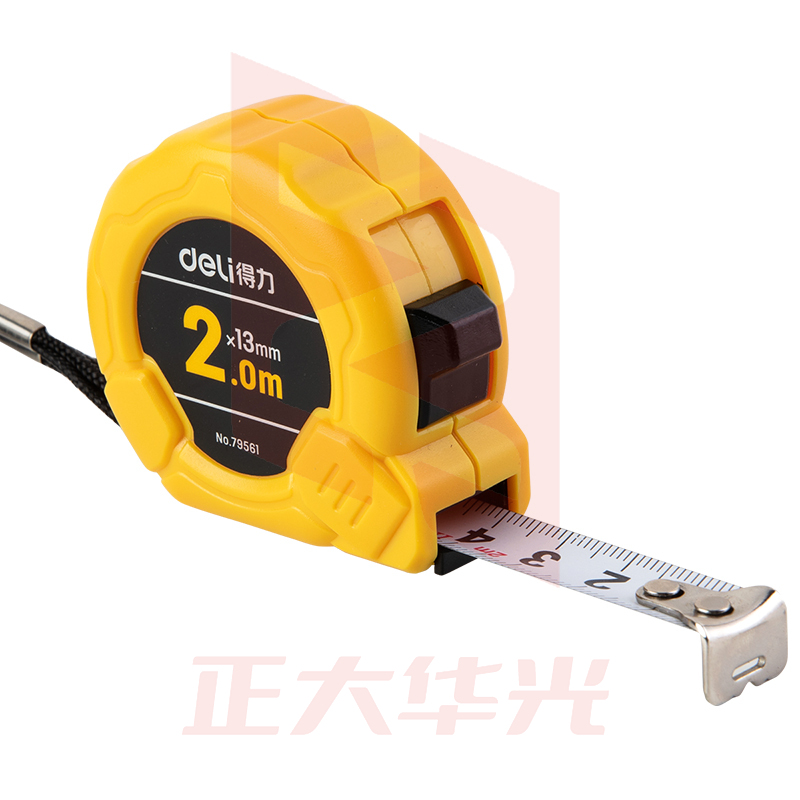 得力79561钢卷尺2.M*13MM(黄)  XTGM202301291354380