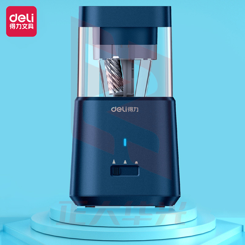 得力71205大口径电动削笔机(珠光蓝)(只)XTGM02221411221168